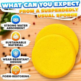12 Pcs Pottery Sponges For Clay 2.8 X1 Inch Pottery Sponge For Painting Car Waxing Washing Dishes & Ceramic Care Tack Sponges For Cleaning Leathe (Color: Yellow)