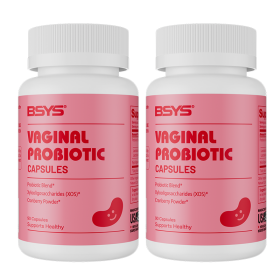 BSYS Vagina Probiotic Capsules Vagina Health Support Formula Yeast Balance UTI Prevention Aid Menopausa Wellness Vaginal Dryness Relief Antibioti (Option: 2pcs)